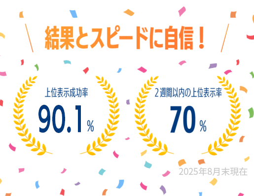 結果とスピードに自信