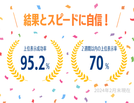 結果とスピードに自信