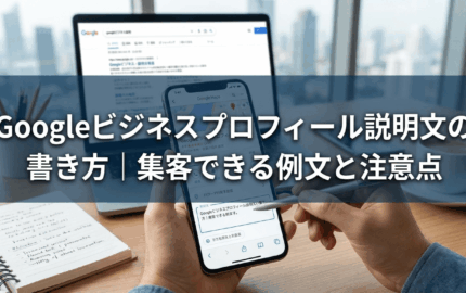 Googleビジネスプロフィール説明文の書き方｜集客できる例文と注意点