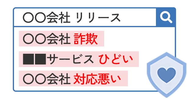 社名やサービス名のネガティブ表示を予防しておきたい